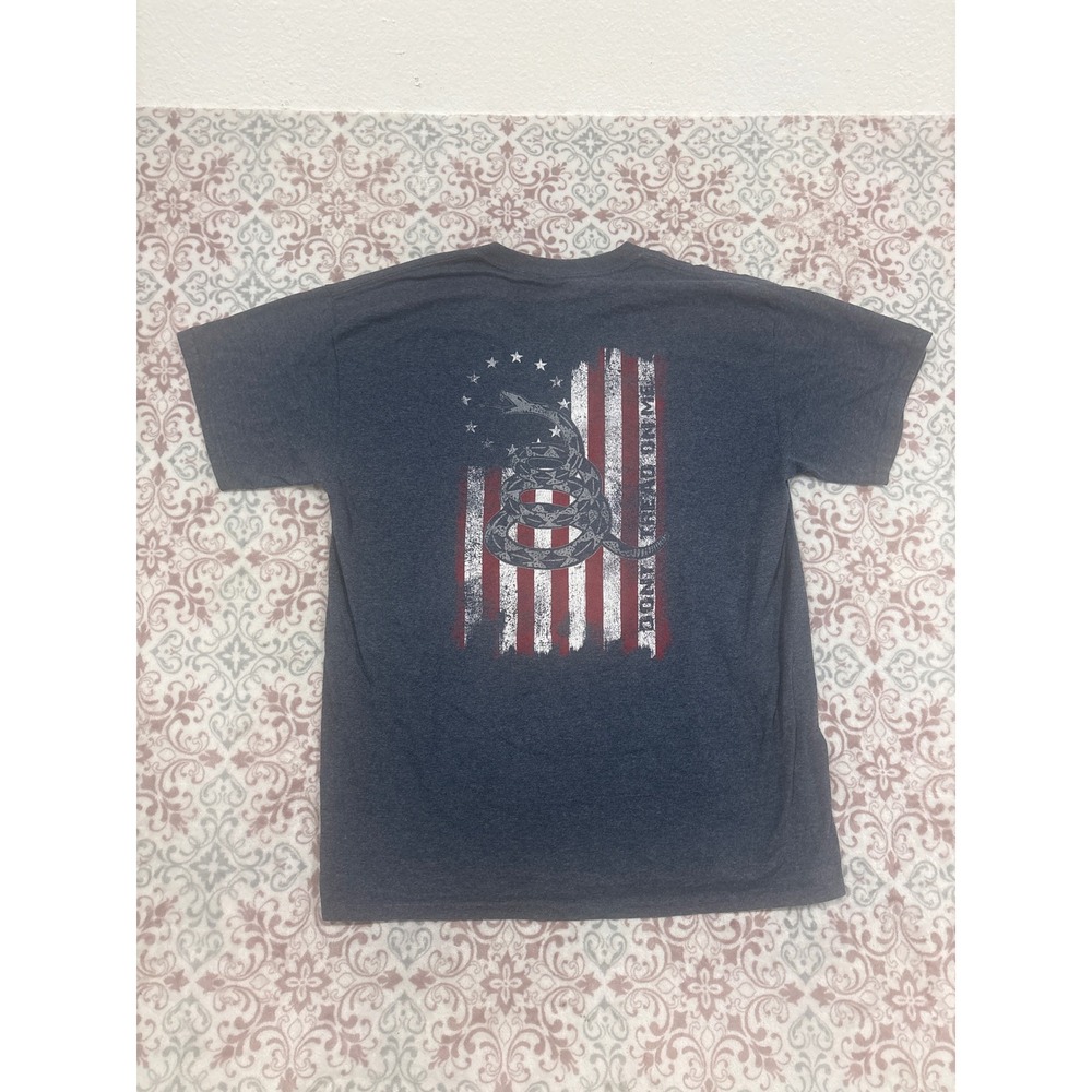 Sportsmans Warehouse T Shirt Mens Large L Gray Blue Heather Graphic Mountain Log
